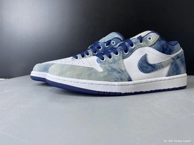 Washed CZ8455-100 Jordan Denim 1 Low Air 0604